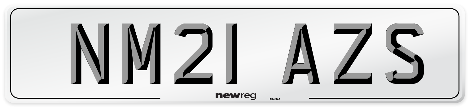 NM21 AZS Number Plate from New Reg